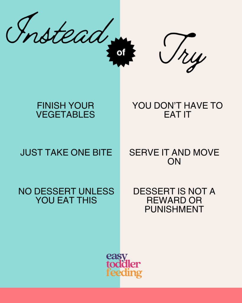 stop forcing child to eat vegetables.
